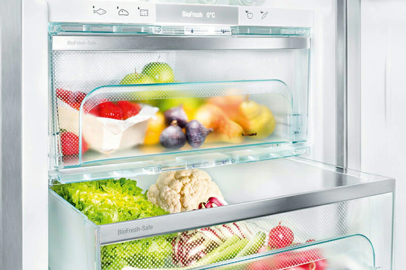 Thực phẩm tươi mát Với công nghệ BioFresh trên Tủ lạnh Liebherr SBSes 8486