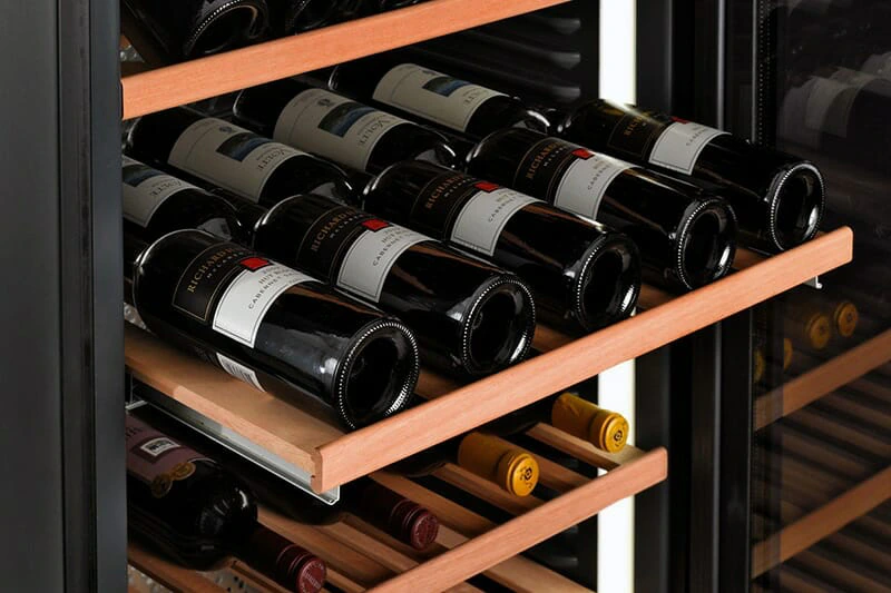 Adjustable oak shelf for Liebherr WKB 1712 wine cabinet to help expand the compartments